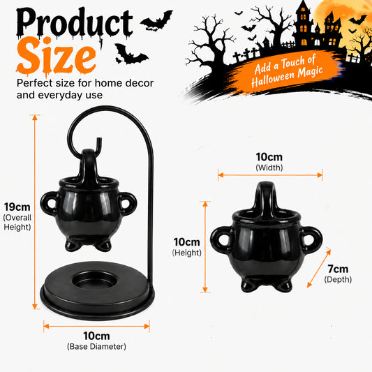 Midnight Cauldron Wax Melt Burner