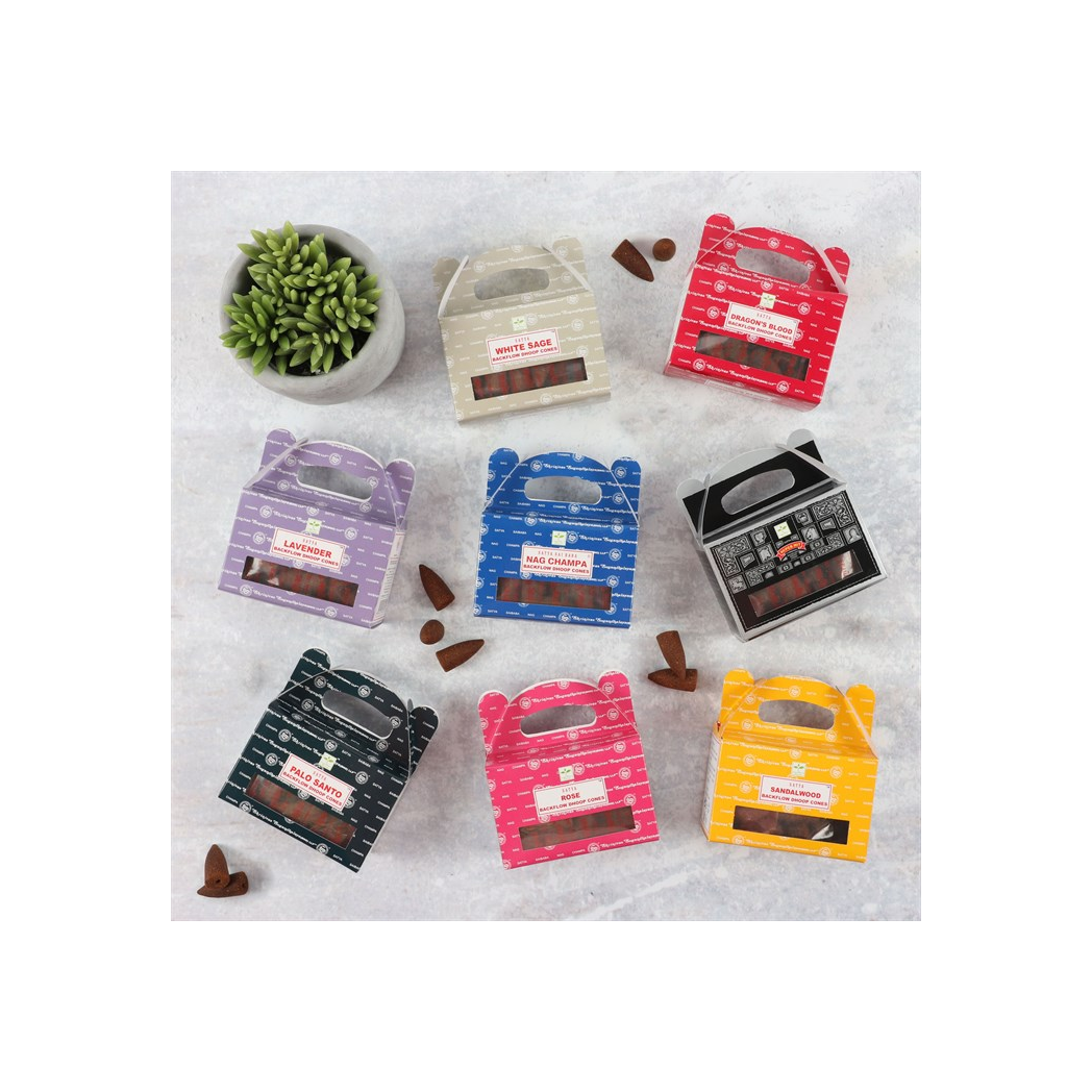 Satya Superhit Backflow Incense Cones - Set of 6 Packets