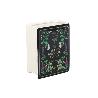 Poisonous Plants Book Shaped Ceramic Vase