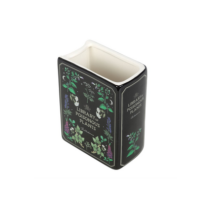 Poisonous Plants Book Shaped Ceramic Vase